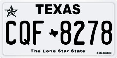 TX license plate CQF8278