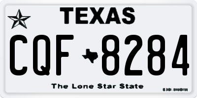TX license plate CQF8284
