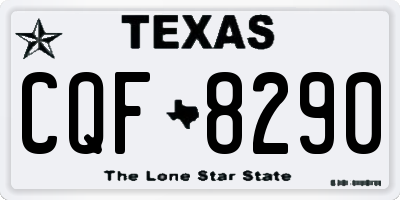 TX license plate CQF8290