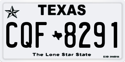 TX license plate CQF8291