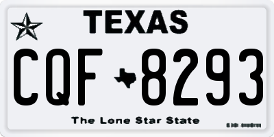 TX license plate CQF8293