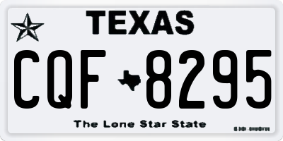 TX license plate CQF8295