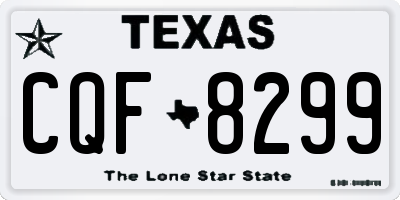 TX license plate CQF8299