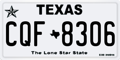 TX license plate CQF8306