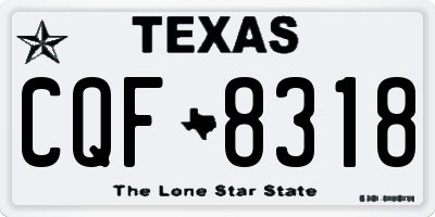 TX license plate CQF8318