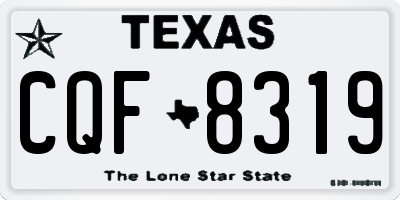 TX license plate CQF8319
