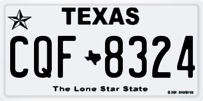 TX license plate CQF8324