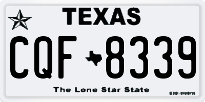 TX license plate CQF8339