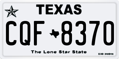 TX license plate CQF8370