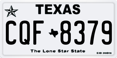 TX license plate CQF8379
