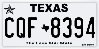 TX license plate CQF8394