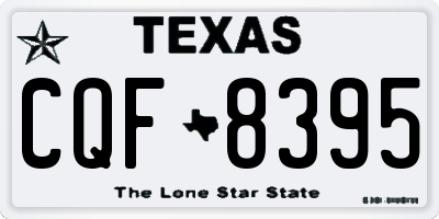TX license plate CQF8395