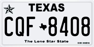 TX license plate CQF8408