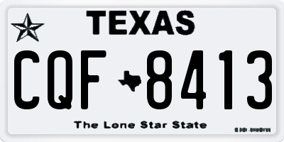 TX license plate CQF8413