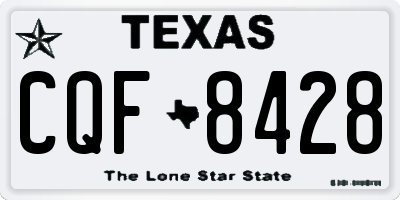 TX license plate CQF8428