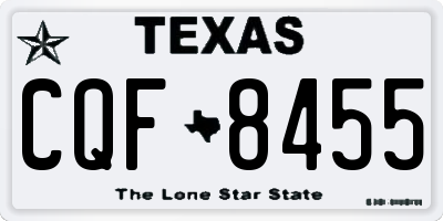 TX license plate CQF8455