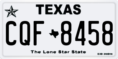 TX license plate CQF8458