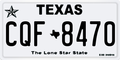 TX license plate CQF8470