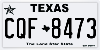 TX license plate CQF8473