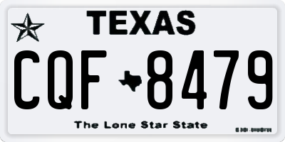 TX license plate CQF8479