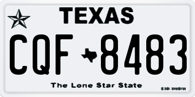 TX license plate CQF8483
