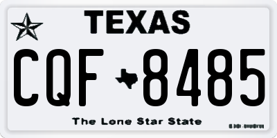 TX license plate CQF8485