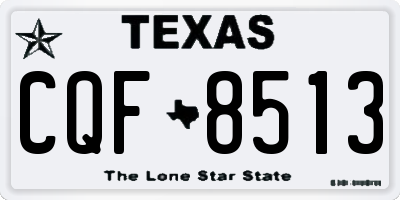 TX license plate CQF8513