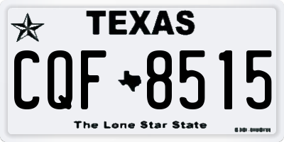 TX license plate CQF8515