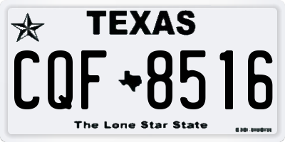 TX license plate CQF8516
