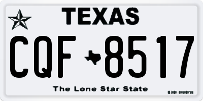 TX license plate CQF8517
