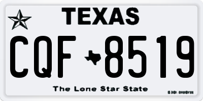 TX license plate CQF8519
