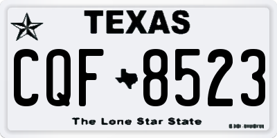TX license plate CQF8523