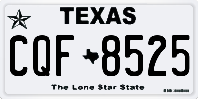 TX license plate CQF8525