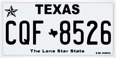 TX license plate CQF8526