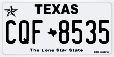 TX license plate CQF8535