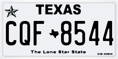 TX license plate CQF8544