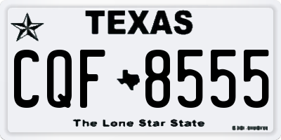 TX license plate CQF8555