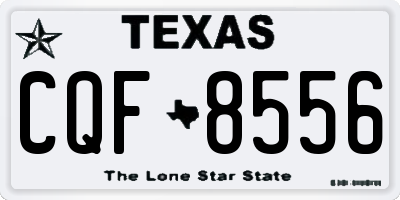 TX license plate CQF8556