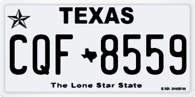 TX license plate CQF8559