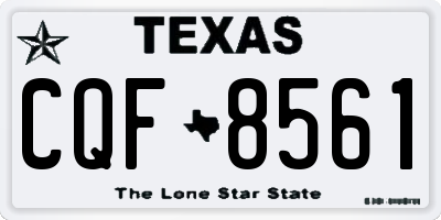 TX license plate CQF8561