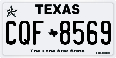 TX license plate CQF8569