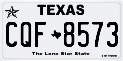 TX license plate CQF8573
