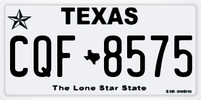 TX license plate CQF8575