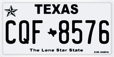 TX license plate CQF8576