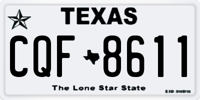 TX license plate CQF8611