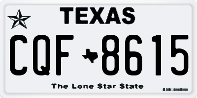 TX license plate CQF8615