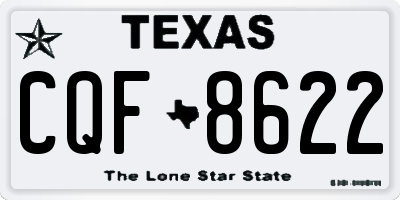 TX license plate CQF8622