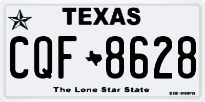TX license plate CQF8628