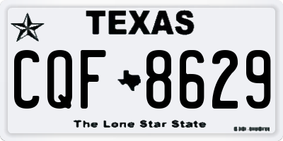 TX license plate CQF8629