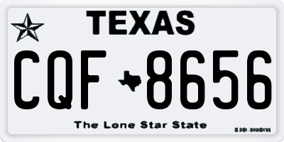 TX license plate CQF8656